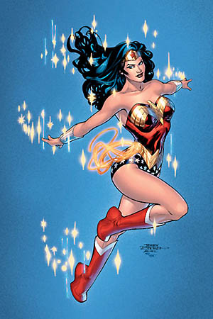 a world of intense emphatic YES from me to Wonder Woman she is my hot 